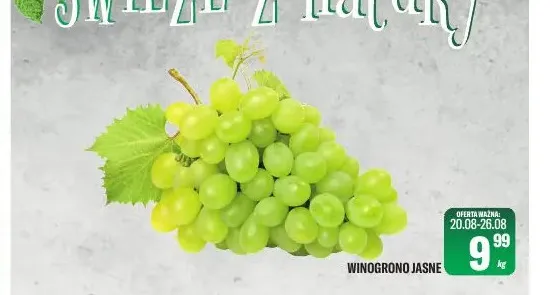 Winogrono jasne promocja w Tomi Markt