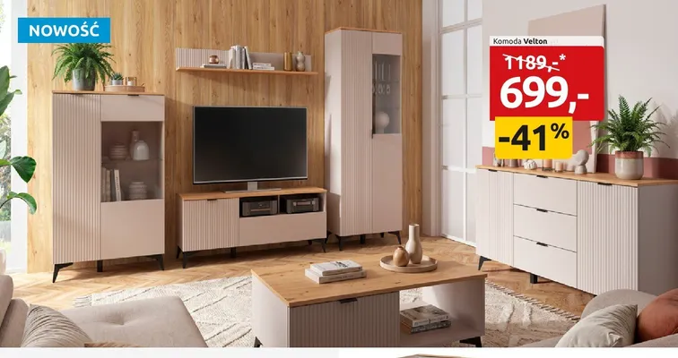 Komoda Velton promocja w Black Red White