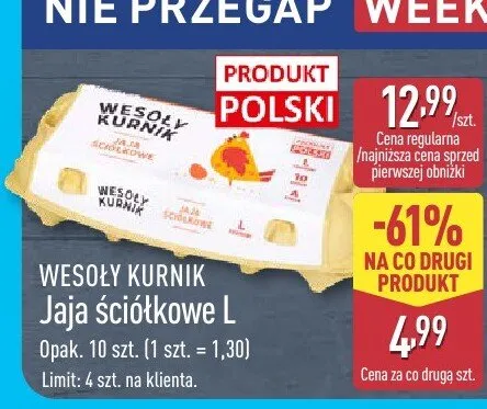Jaja promocja w Aldi