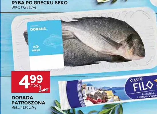 Dorada patroszona Mirko promocja w Stokrotka