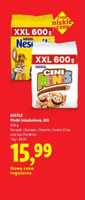 Płatki śniadaniowe Nestlé Nesquik XXL promocja w Lidl