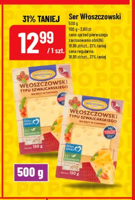 Ser Włoszczowski w plastrach Włoszczowa promocja w POLOmarket