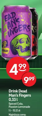 Drink Dead Man's Fingers Spiced Cola promocja w Żabka