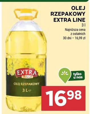 Olej rzepakowy extra line promocja w Stokrotka