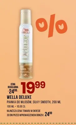 Pianka do włosów Wella Deluxe Silky Smooth promocja w Drogerie Natura