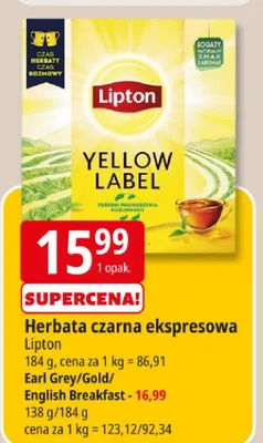 Herbata czarna ekspresowa promocja w Leclerc