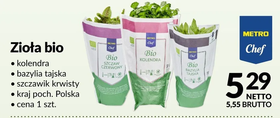 Zioła bio szczawik krwisty promocja w Makro