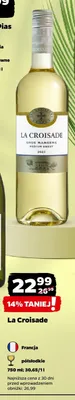 Wino białe półsłodkie La Croisade Gros Manseng promocja w Netto