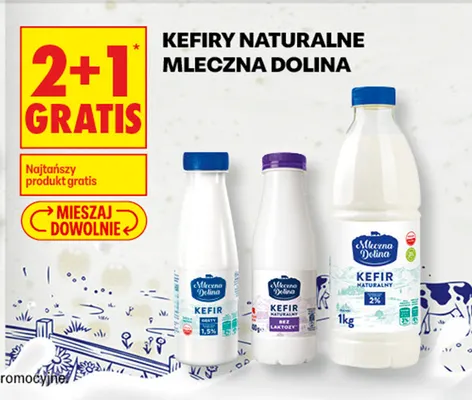 Kefiry naturalne Mleczna Dolina promocja w Biedronka