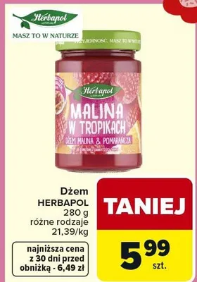 Dżem różne rodzaje promocja w Carrefour Market