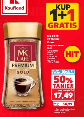 Kawa rozpuszczalna MK Café Premium Gold promocja w Kaufland