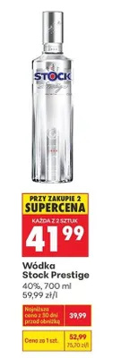 Wódka Stock Prestige 700 ml promocja w Biedronka
