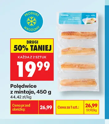 Polędwice z mintaja Seacon promocja w Biedronka