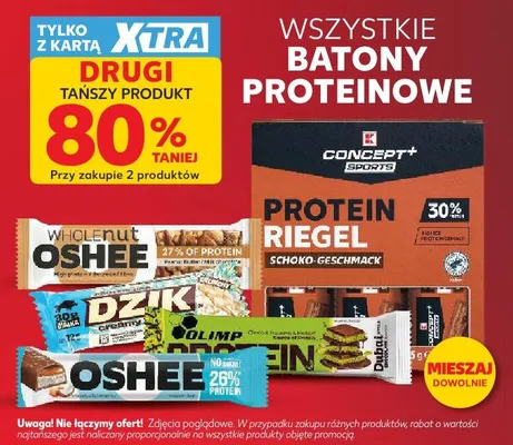 Baton proteinowy Oshee Wholenut promocja w Kaufland