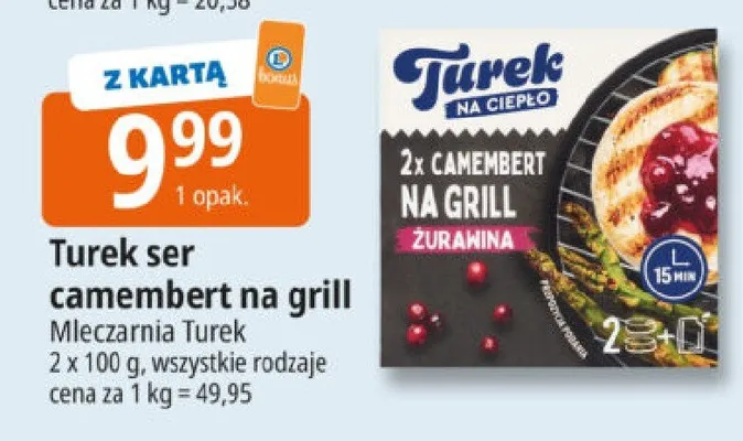 Ser camembert na grill żurawina promocja w Leclerc