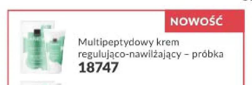 Multipeptydowy krem regulująco-nawilżający Anew próbka promocja w AVON