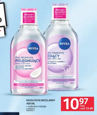 Płyn micelarny kojący Nivea promocja w Selgros
