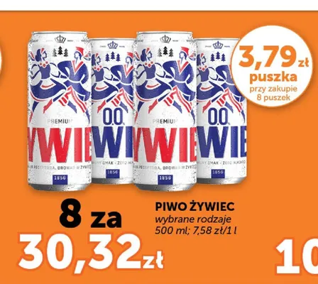 Piwo bezalkoholowe Żywiec 0.0% promocja w Euro Sklep
