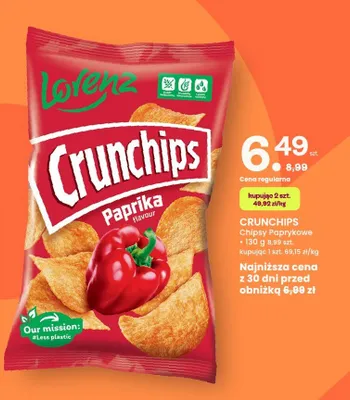 Chipsy paprykowe promocja w Frisco