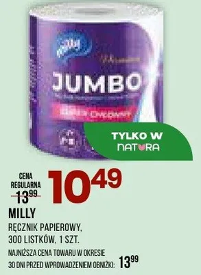 Ręcznik papierowy promocja w Drogerie Natura