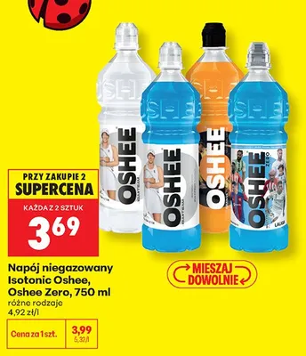 Napój niegazowany Oshee Isotonic Iga Team Lemon promocja w Biedronka