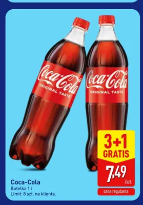 Napój gazowany Coca-Cola Original Taste promocja w Aldi