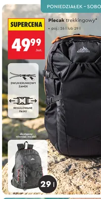 Plecak trekkingowy Crivit promocja w Biedronka