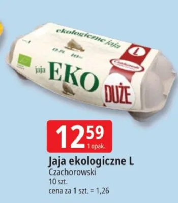 Jaja ekologiczne L Czachorowski promocja w Leclerc
