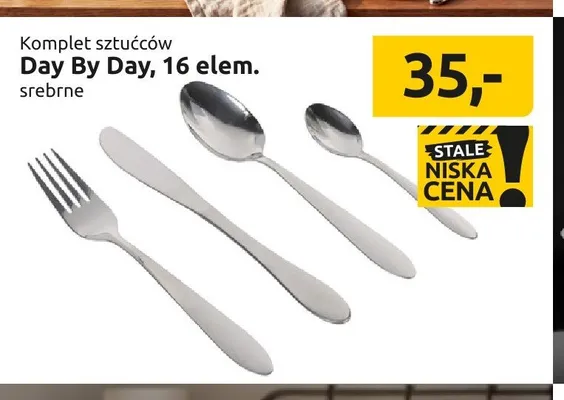Komplet sztućców Day By Day 16-elementowy promocja w Black Red White