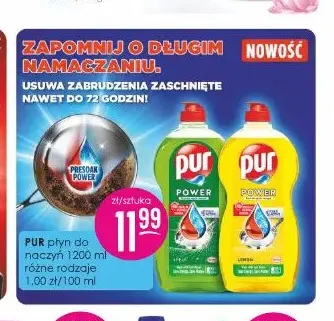 Płyn do naczyń Pur promocja w Drogerie Jasmin