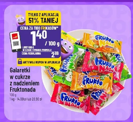 Galaretki w cukrze z nadzieniem Fruktonada promocja w POLOmarket