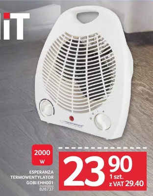 Termowentylator ESPERANZA GOBI EH001 promocja w Selgros