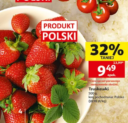 Truskawki polskie promocja w Auchan