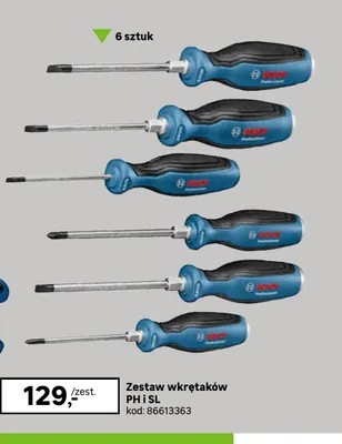 Zestaw wkrętaków Ph i Sl Bosch Professional promocja w Leroy Merlin