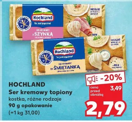 Ser kremowy topiony kostka, różne rodzaje promocja w Kaufland