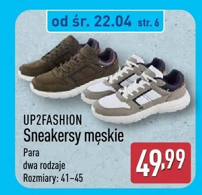 Sneakersy męskie promocja w Aldi