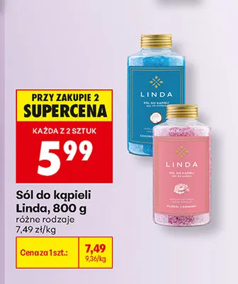 Sól do kąpieli Linda promocja w Biedronka