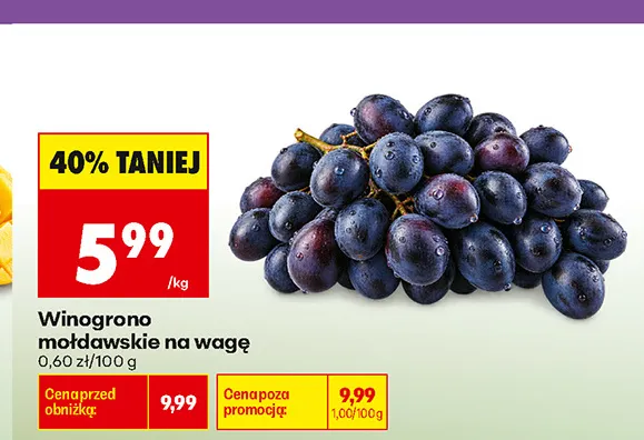 Winogrona mołdawskie promocja w Biedronka