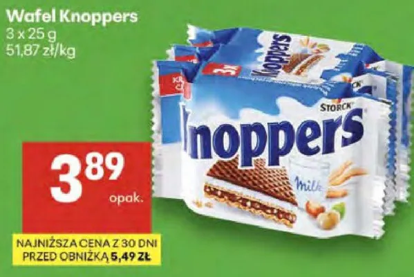 Wafel Knoppers promocja w Delikatesy Centrum