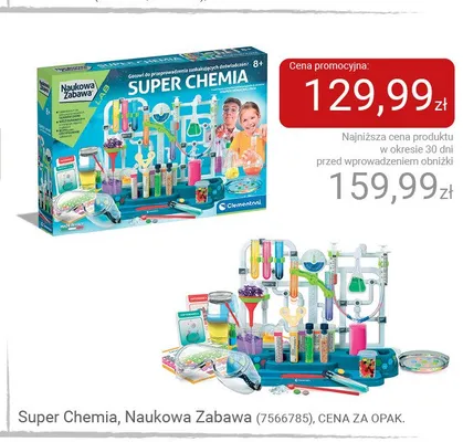 Super Chemia Naukowa Zabawa Clementoni promocja w Smyk