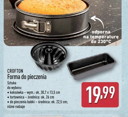 Forma do pieczenia keksówka Crofton promocja w Aldi
