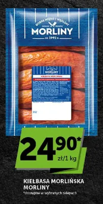 Kiełbasa Morlińska Morliny promocja w Groszek