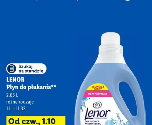 Płyn do płukania Lenor promocja w Lidl