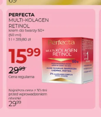 Krem do twarzy na dzień i noc 40+ Perfecta bio retinol promocja w Drogerie Jawa