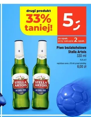 Piwo bezalkoholowe Stella Artois Alcohol Free promocja w Dealz