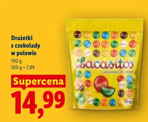 Drażetki z czekolady w polewie promocja w Lidl
