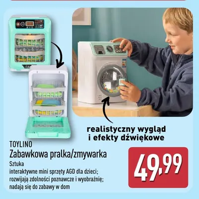 Zabawkowa pralka Toylino promocja w Aldi
