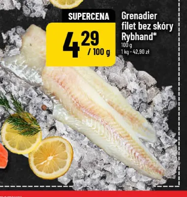 Grenadier filet bez skóry Rybhand promocja w POLOmarket