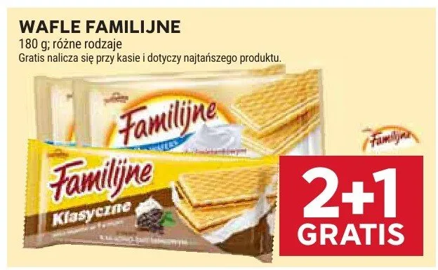 Wafle familijne klasyczne promocja w Stokrotka