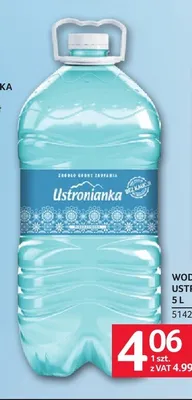 Woda źródlana Ustronianka promocja w Selgros